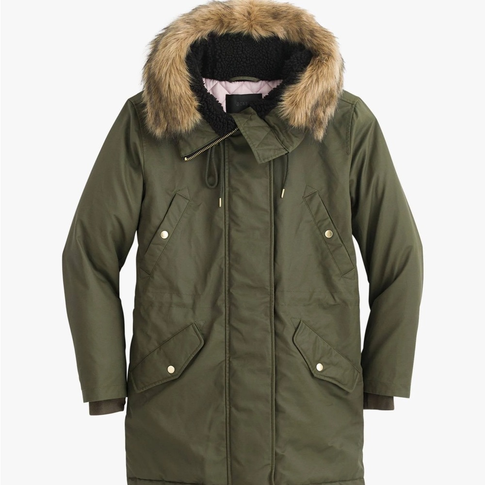 Perfect winter parka with eco-friendly PrimaLoft® - Wild Olive Green 
Size - L